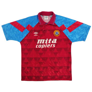 【ヴィンテージ】アストンビラ 90-92 ホーム 半袖 ユニフォーム【UMBRO/アンブロ】【サッカー ウエア レプリカユニフォーム】【店頭受取対応商品】