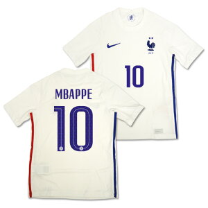 フランス代表 2020 アウェイ 半袖 ユニフォーム ジュニア No.10 エムバペ【NIKE/ナイキ】【サッカー ウエア レプリカユニフォーム FFF キッズ】(CD1034-100/10M)【店頭受取対応商品】