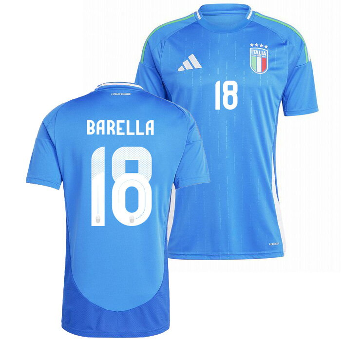 ●イタリア代表 2024 ホーム 半袖 ユニフォーム No.18 バレッラ【adidas/アディダス】【サッカー ウエア レプリカユニフォーム】(IN0657/...