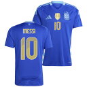 ●アルゼンチン代表 2024 アウェイ 半袖 ユニフォーム No.10 メッシ【adidas/アディダス】【サッカー ウエア レプリカユニフォーム】(IP841...