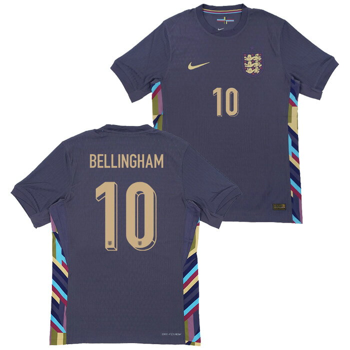 ●イングランド代表 2024 アウェイ Dri-FIT ADV 半袖 ユニフォーム No.10 ベリンガム【NIKE/ナイキ】【サッカー ウエア オーセンティッ...