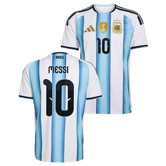 ●アルゼンチン代表 2026 ホーム 半袖 ユニフォーム No.10 メッシ【adidas/アディダス】【サッカー ウエア レプリカユニフォーム】(JM8396...