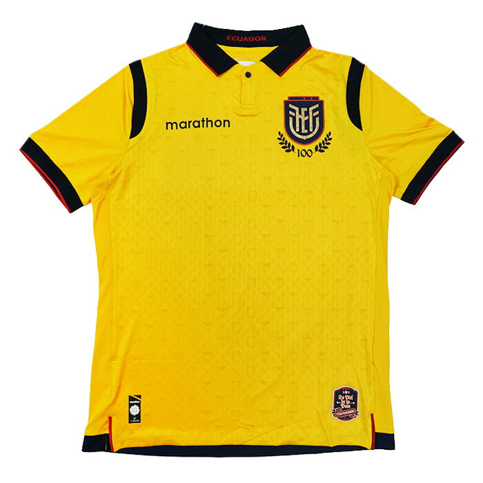 ○エクアドル代表 25-26 ホーム 半袖 100周年記念 オーセンティック ユニフォーム 【marathon/マラソン】【サッカー ウエア ユニフォーム】(2526ECHS)【店頭受取対応商品】