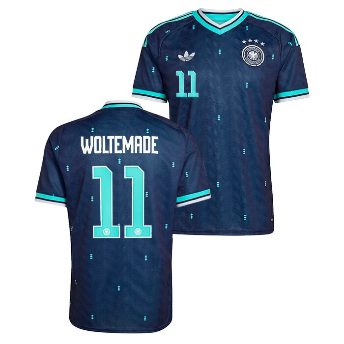 National Teams - ●ドイツ代表 2026 アウェイ 半袖 ユニフォーム No.11 ヴォルテマーデ【adidas/アディダス】【サッカー ウエア レプリカユニフォーム ボルテマーデ】(JN2074/11W)【店頭受取対応商品】
