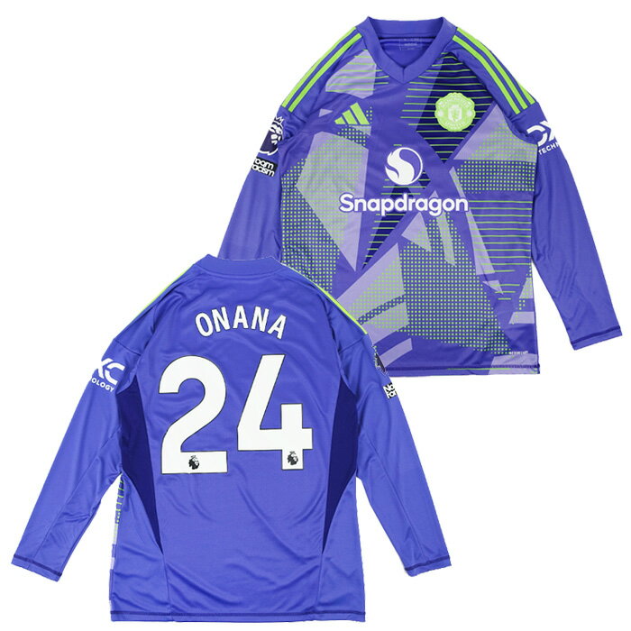 マンチェスターユナイテッド 24-25 GK 長袖 ユニフォーム No.24 オナナ (プレミアリーグフルパッチ仕様)【adidas/アディダス】【サッカー ウ...