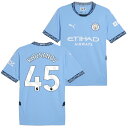 ●【Spring Sale】★SALE★セール★マンチェスターシティ 24-25 ホーム 半袖 ユニフォーム No.45 フサノフ【PUMA/プーマ】【サッカー...
