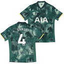 ●【Spring Sale】★SALE★セール★トッテナム 24-25 サード 半袖 ユニフォーム No.4 ダンソ【NIKE/ナイキ】【サッカー ウエア レプ...