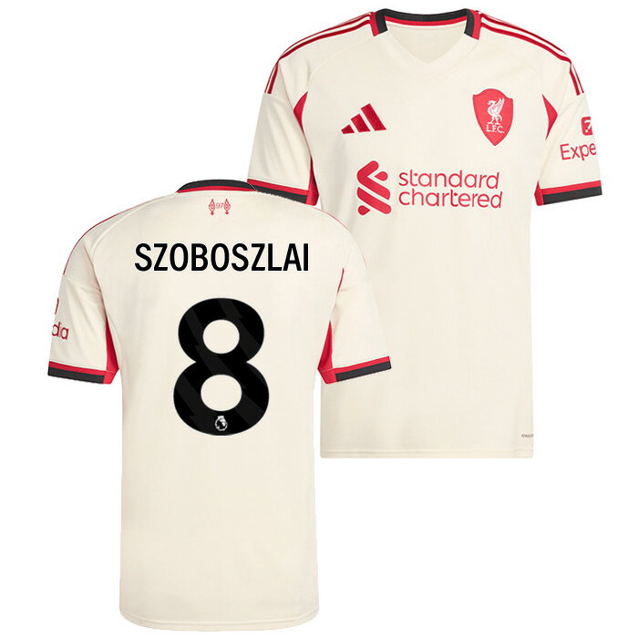 Rakuten - ●リバプール 25-26 アウェイ 半袖 ユニフォーム No.8 ソボスライ【adidas/アディダス】【サッカー ウエア レプリカユニフォーム】(JV6487/8S_BK)【オフィシャルマーク対応】