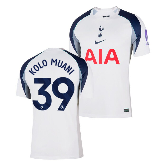 ●トッテナム 25-26 ホーム 半袖 ユニフォーム No.39 コロ・ムアニ【NIKE/ナイキ】【サッカー ウエア レプリカユニフォーム】(HJ4598-10...