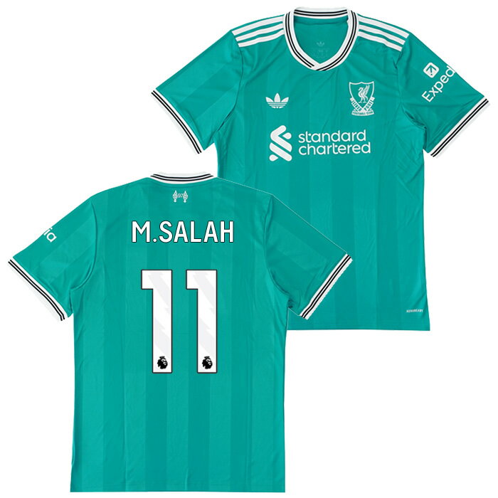 ●リバプール 25-26 サード 半袖 ユニフォーム No.11 モハメド・サラー【adidas/アディダス】【サッカー ウエア レプリカユニフォーム】(JV6...