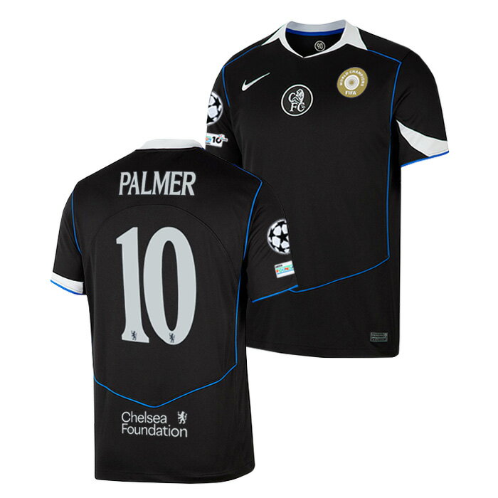 ●チェルシー 25-26 サード 半袖 ユニフォーム(胸スポンサー無し) No.10 パーマー (CLフルパッチ+CWCチャンピオンパッチ付き)【NIKE/ナイ...