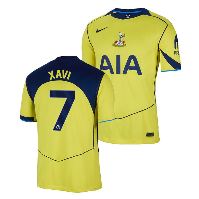 ●トッテナム 25-26 サード 半袖 ユニフォーム No.7 シャビ・シモンズ【NIKE/ナイキ】【サッカー ウエア レプリカユニフォーム】(HM3207-741/7X_YN)【店頭受取対応商品】【オフィシャルマーク対応】