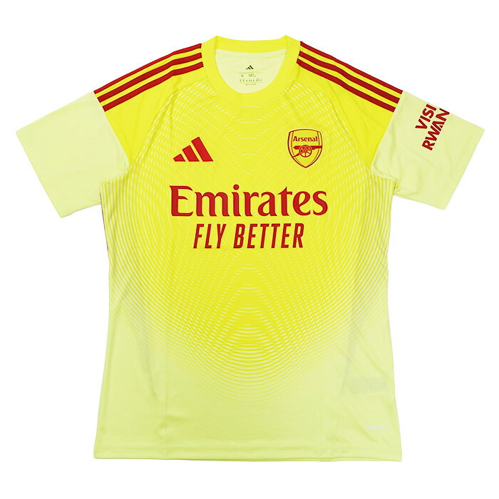 アーセナル 2025-26 シーズン GK ユニフォーム。 ■商品仕様 ・メーカーロゴは刺繍、クラブエンブレムは織りワッペン縫付け、スポンサーロゴはラバープリント。 ・肩の3ストライプは縫付け。 ※国内未発売モデル ■メーカーサイズ ・S：身長162-168cm、胸囲85-88cm、胴囲71-74cm ・M(インポートS)：身長167-173cm、胸囲89-92cm、胴囲75-78cm ・L：身長172-179cm、胸囲93-96cm、胴囲79-82cm ・XL(インポートM)：身長177-183cm、胸囲97-100cm、胴囲83-86cm ・2XL(インポートL)：身長182-188cm、胸囲101-106cm、胴囲87-93cm ・3XL：身長187-193cm、胸囲107-112cm、胴囲94-100cm ・4XL(インポートXL)：身長192-198cm、胸囲108-113cm、胴囲95-101cm ・5XL：身長197-203cm、胸囲113-119cm、胴囲99-105cm ・6XL(インポートXXL)：身長202-208cm、胸囲117-123cm、胴囲103-109cm ■素材：ポリエステル100% 【マーキング希望のお客様へ】 プレミアリーグオフィシャルネーム＆ナンバー、スリーブパッチをご希望の方は、「各種選択欄」よりお選び下さい。 ※24-25シーズン時点でのネーム＆ナンバー情報の為、変更になる場合がございますこと予めご了承下さい。 ※ネーム＆ナンバー、パッチ類をご希望されない場合は、ご注文確認後、最短発送させていただきます。 ネーム＆ナンバー、パッチ類をご希望の場合、在庫状況によってはお時間（納期＋1〜2週間ほど）をいただく場合もございます。お時間をいただく場合は別途メールにてご案内させていただきます。予めご了承下さい。 個人名（例：10. MAKOTOなど）をご希望の方は、◆マーキング選手選択欄にて『★個人名：ご希望の番号＆ネーム★』を選択後、ご希望のマーク内容を◆個人名：ご希望の番号＆ネーム 入力欄へご記入下さい。 ※背ネームは英字大文字のみの対応となります。 マーキング代金は買い物カゴには反映されない為、加算後の合計金額は当店にて金額を修正した後、ご注文のお礼メールにてお知らせいたします。 マーク代金は、背番号1桁＠1,430円（税込）、背ネーム1文字＠330円（税込）になります。 ※マーク圧着した商品の返品・交換、および代引きでのお支払いは不可となります。 ※モニターの発色具合によって実際のものと異なる場合があります。