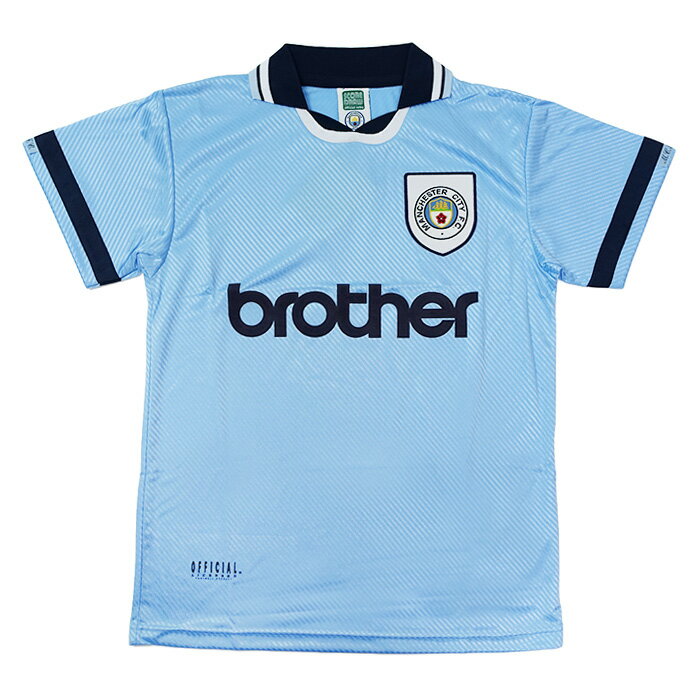 ●マンチェスターシティ 93-95 ホーム 半袖 レトロ ユニフォーム (復刻モデル)【SCORE DRAW/スコアドロー】【サッカー ウエア レプリカユニフォーム】(MANC94HPYSS)【店頭受取対応商品】