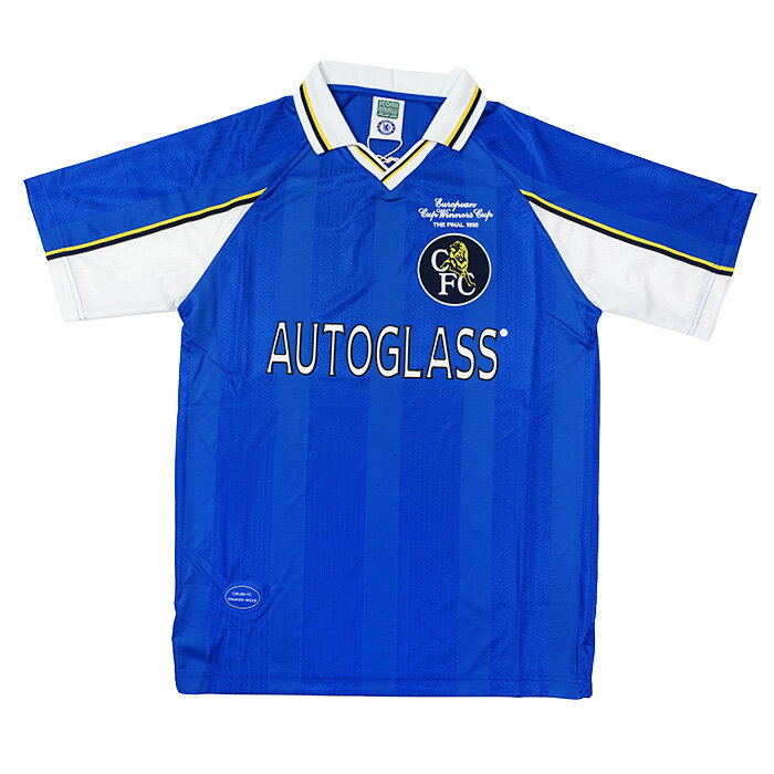 ●チェルシー 1998 ホーム 半袖 レトロ ユニフォーム UEFAカップウィナーズカップ FINAL (復刻モデル)【SCORE DRAW/スコアドロー】【サッカー ウエア レプリカユニフォーム】(CHEL98HECWCPYSS)【店頭受取対応商品】