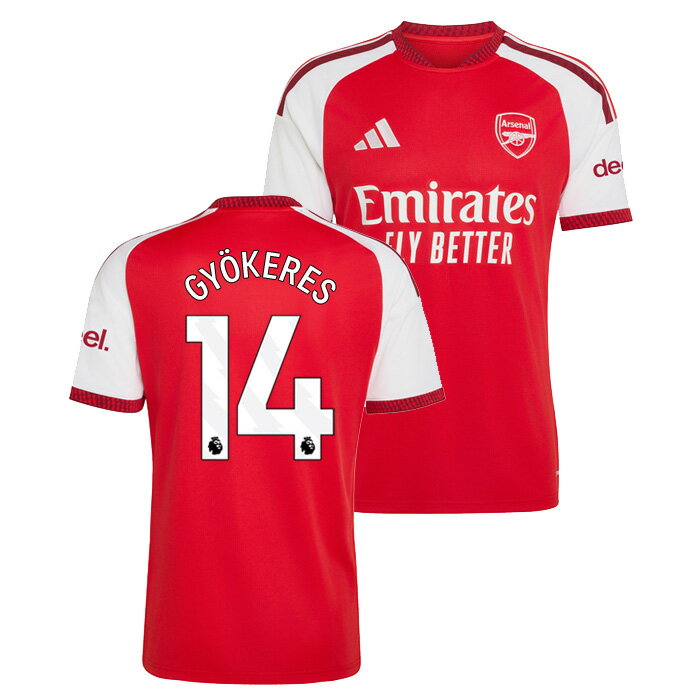 National Teams - ◆●アーセナル 26-27 ホーム 半袖 ユニフォーム No.14 ギェケレシュ【adidas/アディダス】【サッカー ウエア レプリカユニフォーム ギョケレシュ】(JZ3168/14G_WH)【店頭受取対応商品】【予約商品：5月29日発売開始予定～/7月上旬以降～順次発送予定】