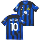 インテル 23-24 ホーム Dri-FIT ADV 半袖 ユニフォーム No.10 ラウタロ セリエA フルパッチ 【NIKE/ナイキ】【サッカー ウエア オーセンティック ユニフォーム】 DX2616-409/10L_Serie_Full 【…