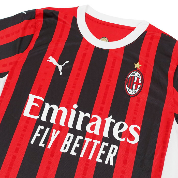 サッカーショップ fcFAの●★SALE★セール★ACミラン 24-25 ホーム 半袖 ユニフォーム No.19 テオ・エルナンデス+セリエAパッチ付き【PUMA/プーマ】【サッカー ウエア レプリカユニフォーム】(774979-01/19T-serie)【店頭受取対応商品】｜アングル3