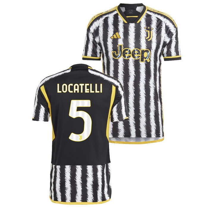 ●★SALE★セール★ユベントス 23-24 ホーム 半袖 ユニフォーム No.5 ロカテッリ【adidas/アディダス】【サッカー ウェア レプリカユニフォーム】(HR8256/5L)【店頭受取対応商品】