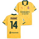 ●ACミラン 25-26 サード 半袖 ユニフォーム No.14 モドリッチ+セリエAパッチ+bitpandaスポンサー【PUMA/プーマ】【サッカー ウエア ...