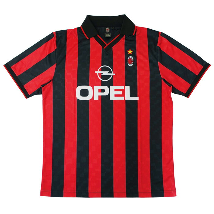 ●ACミラン 95-96 ホーム 半袖 レトロ ユニフォーム (復刻モデル)【COPA/コパ】【サッカー ウエア レプリカユニフォーム】(2139)【店頭受取対応商品】