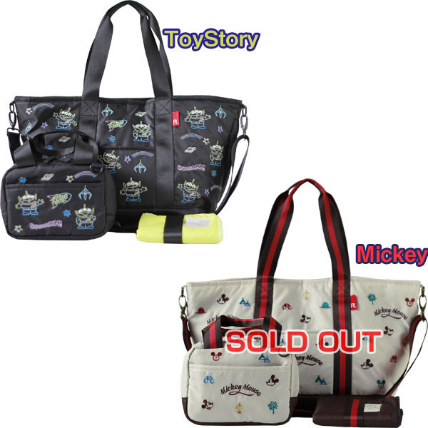 ポイント10倍 送料無料 Rootote マザーズバッグ ルートート ルートート Mammyroo Mammyroo マミールー ディズニー ミッキーマウス トイストーリー Disney エフシーインテリアディズニーとピクサーのキャラクター刺繍のマザーズバッグ