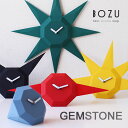 BOZU GEM STONE ジェムストーンクロック【スタイリッシュ シンプル デザイナー 放射状 トライアングル 三角 幾何学】