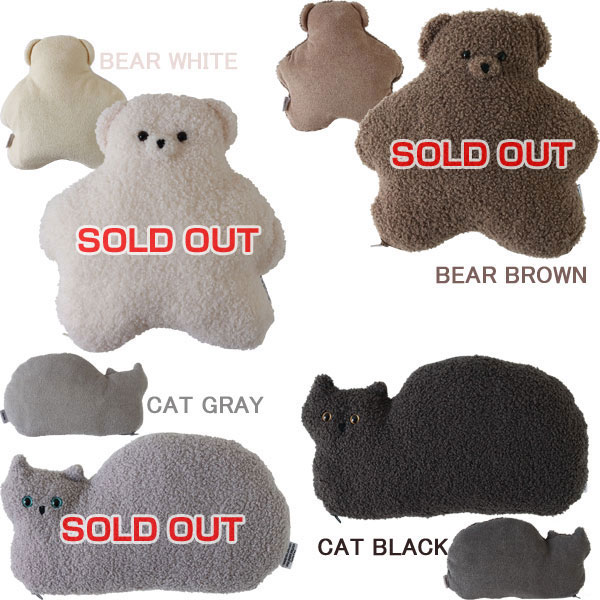 【ポイント10倍】テディ＆キティ クールピローL【テディベア くま ねこ ネコ 水まくら 保冷枕 冷却】 2