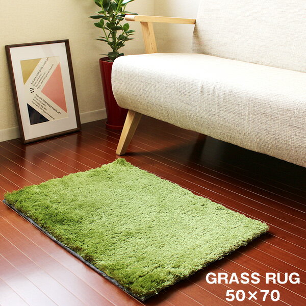 GRASS RUG グラスラグ 50×70【カーペッ