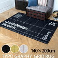 TYPOGRAPHY GRID RUG ݥ å 饰 140200