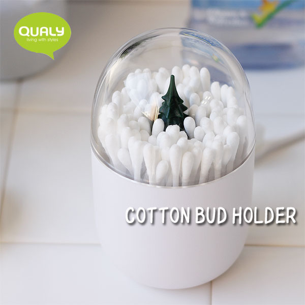 QUALY Cotton Bud Holder クオリー コットンバッドホルダー【綿棒入れ 綿棒ケース コットンケース バスルーム】