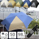 【ポイント10倍】SLOWER FOLDING UMBRELLA Clyde フォールディング アンブレラ クレイド【折り畳み傘 折りたたみ傘 かさ 日傘 雨傘 UPF50 UVカット メンズ】