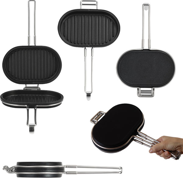 家事問屋 パニーニパン【ホットサンドメーカー ホットサンド焼き器 調理器具 グリル 魚焼き器 朝食 食パン】 fcinterior-10010290 エフシーインテリア サンプル画像2