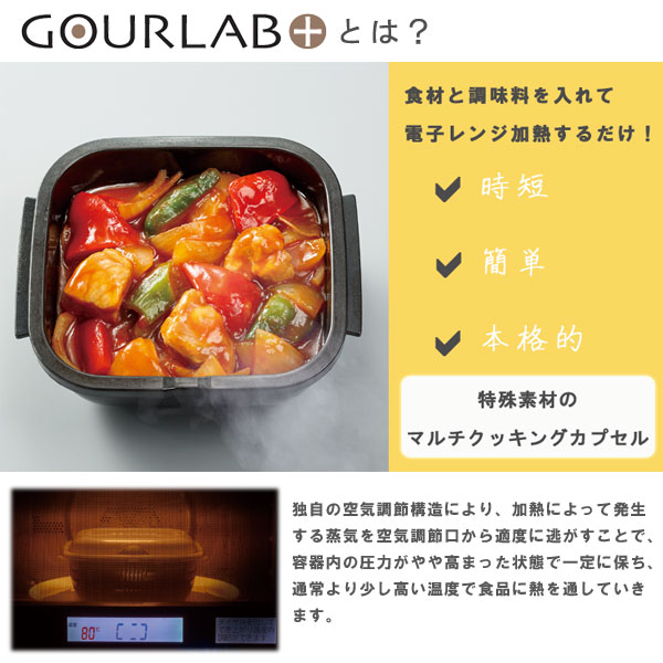 【ポイント10倍】グルラボプラスマルチセット【イワタニ iwatani 電子レンジ調理器 保存容器 スチーマー】 fcinterior-10010367 エフシーインテリア サンプル画像2