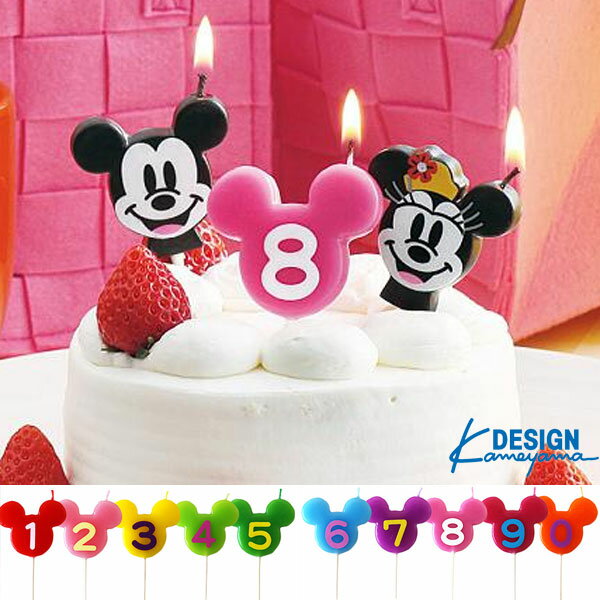 【ポイント10倍】ディズニーナンバーキャンドル【誕生日 パーティー ディズニー 数字 ケーキ】