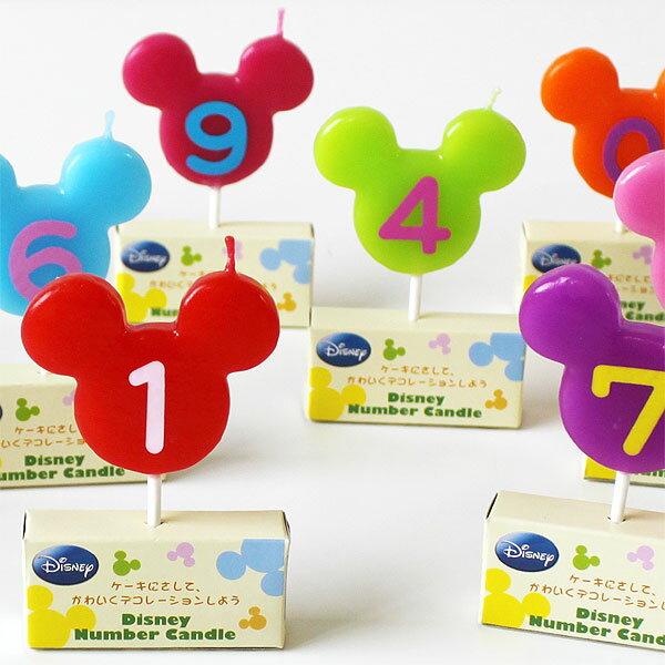 【ポイント10倍】ディズニーナンバーキャンドル【誕生日 パーティー ディズニー 数字 ケーキ】