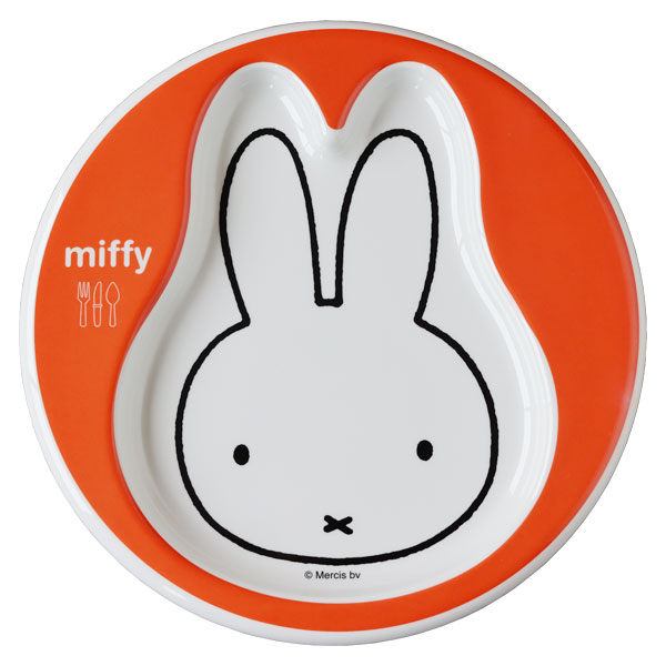 ミッフィーとびじゅつかん フェイスプレート【テーブルウェア 食器 お皿 キッズ ディックブルーナ うさこちゃん】