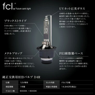 ヴェルファイア 20系 アルファード 20系 70VOXY 30プリウスなどに取付可能 fcl 純正交換用HIDバルブ D4S　6000Kと8000Kからお選びいただけます