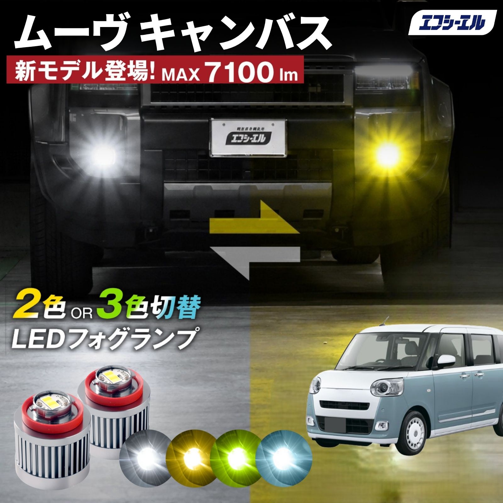 楽天市場】ダイハツ キャンバス シートカバー（フォグランプ