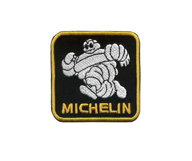 MICHELIN(ミシュラン)ビバンダム輸入ワッペン（ブラック）【タイヤメーカー 刺繍】