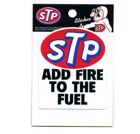樂天商城 - STP ADD FIRE TO THE FUELステッカー【オイルメーカー 外装 ドレスアップ カスタム】