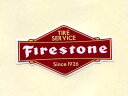 Firestone　TIRE SERVICE 輸入ステッカー