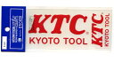 KTCステッカー 赤　切文字タイプ【工具メーカー シール デカール】