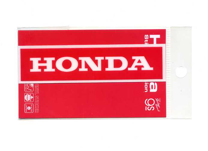 HONDA ダイカットクリアステッカー（ホンダ　ロゴ）【エンブレム シール バイク】