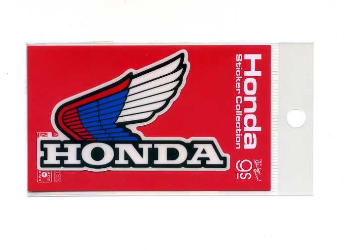 乐天商城 - HONDA ダイカットクリアステッカー（ウイングマーク　トリコロール）左向き【エンブレム シール バイク】