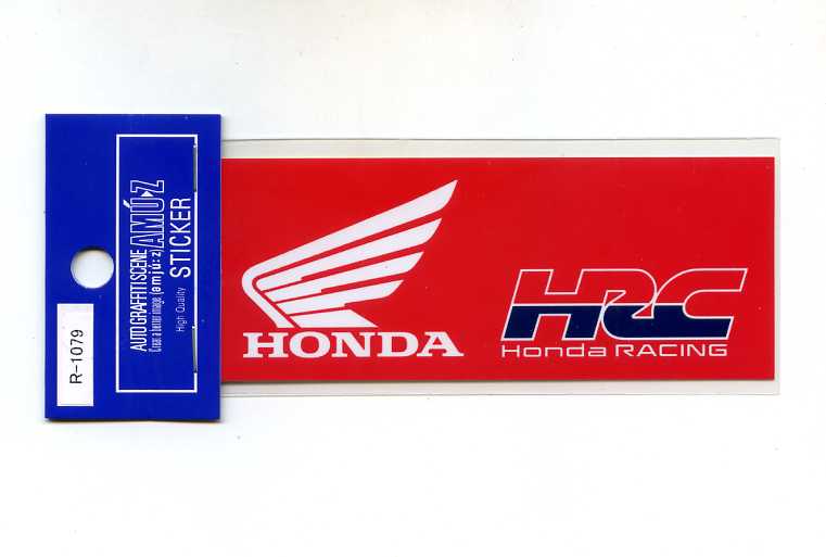 乐天商城 - HONDA（ホンダ） ウイングマーク HRCステッカー(赤ベース)【バイク 外装 カスタム】