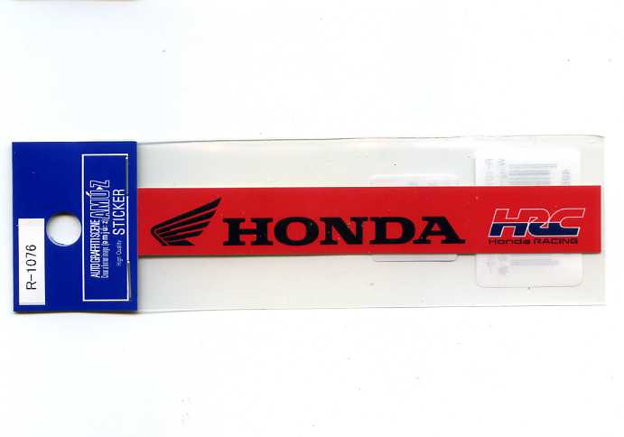 樂天商城 - HONDA（ホンダ） ウイングマーク HRCステッカー(赤ベース)Sサイズ【バイク 外装 カスタム】