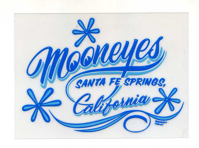 乐天商城 - MOONEYES　カリフォルニア ピンストライプ ステッカー 転写/切り文字タイプ【ムーンアイズ】