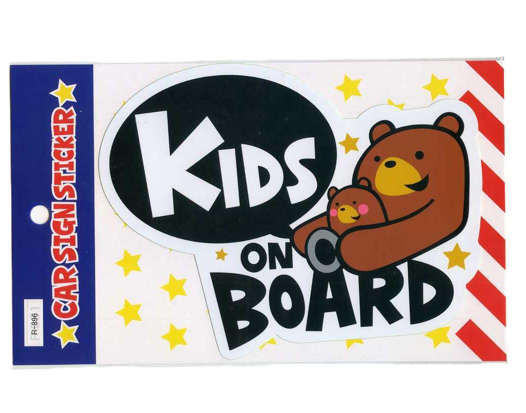 樂天商城 - KIDS ON BOARDステッカー【キャラクター　シール】