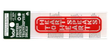 ことわざステンシル文字ステッカー　 以心伝心【アルファベット 英語 ミリタリーフォント】